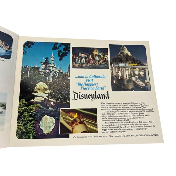 1972 Walt Disney World Souvenir Book Vintage Magic Kingdom Polynesian Village - Picture 10 of 10